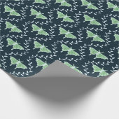 Dromerige motten en wijnstokken - grillig cadeaupapier (Hoek)