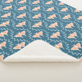 Dromerige motten en wijnstokken - grillige motten sherpa deken (3/4)