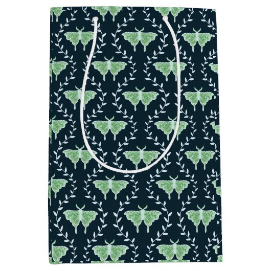 Dromerige motten en wijnstokken - Whimsical Medium Medium Cadeauzakje (Voorkant)