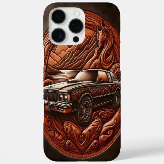 Dromerige Mountain Drive met Muscle Car Case-Mate iPhone Case (Achterkant)