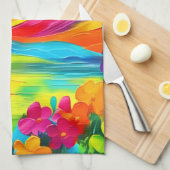 Dromerige Mountain Majesty Schilderij Theedoek (Quarter Fold)