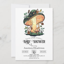 Dromerige Mushroom Baby shower Kaart