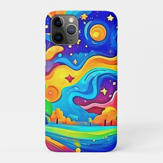 Dromerige nacht: sterrenlandschap Case-Mate iPhone case (Achterkant)