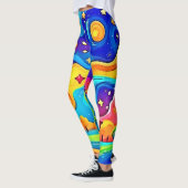 Dromerige nacht: sterrenlandschap leggings (Links)