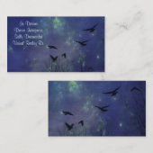 Dromerige nacht van de vogels visitekaartje (Voorkant / Achterkant)