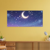 Dromerige Nachtgloed Canvas Afdruk (Insitu (Woonkamer))