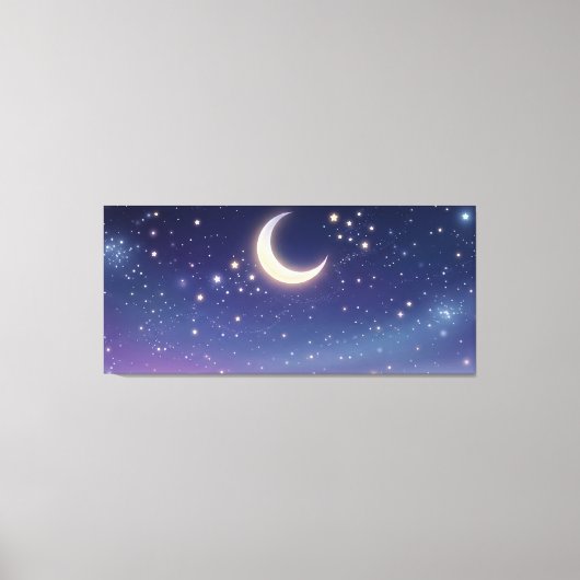 Dromerige Nachtgloed Canvas Afdruk (Voorkant)