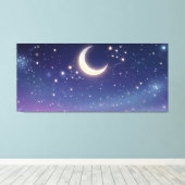 Dromerige Nachtgloed Canvas Afdruk (Insitu (Houten vloer))