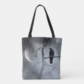 Dromerige nachtkraai tote bag (Achterkant)