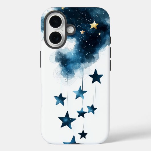 Dromerige nachtsterren - Waterverf Sky Phone Case (Achterkant)