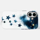 Dromerige nachtsterren - Waterverf Sky Phone Case (Achterkant (horizontaal))