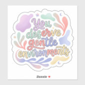 Dromerige Neurodivergente Bevestiging Pastel Typog Sticker (Vel)