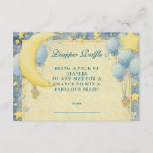 Dromerige Night Sky Diapper Raffle Informatiekaartje (Voorkant)