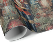 Dromerige Notenkraker Christmas Deep Blue Cadeaupapier (Rol Hoek)