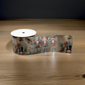 Dromerige Notenkraker Kerstfeest van Goud Satijnen Lint