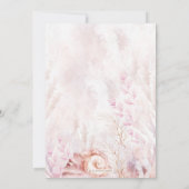 Dromerige oceaan bruiloft tropische pastel koralen kaart (Achterkant)