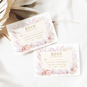 Dromerige Oceaan Onder het Zee Strand Bruiloft RSV Informatiekaartje