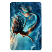 Dromerige oceaan zeemeermin meisje fantasie scheps magneet (Verticaal)