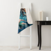 Dromerige oceaan zeemeermin meisje fantasie scheps sherpa deken (In situ)