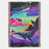 Dromerige oceaanwalvissen - kleurrijk zeeleven deken (Voorkant Verticaal)