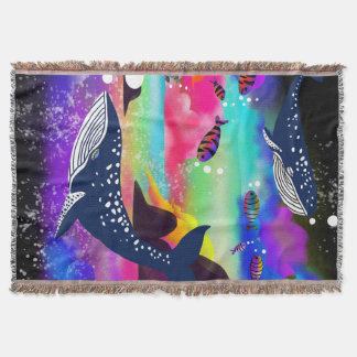 Dromerige oceaanwalvissen - kleurrijk zeeleven deken