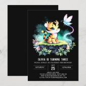 Dromerige Oerwoud Tijger Verjaardag Kaart (Voorkant / Achterkant)