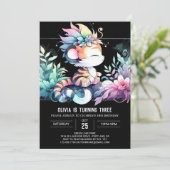 Dromerige Oerwoud Tijger Verjaardag Kaart (Staand voorkant)