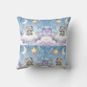 Dromerige olifant waterverf kussensloop kussen (Achterkant)