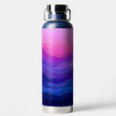 Dromerige Ombré-golven - Fles met gepersonaliseerd (Achterkant)