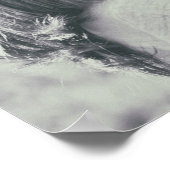 Dromerige paardenbloem moment - zwart en wit poster (Hoek)