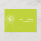 Dromerige Paardenbloem Wedding Place Card - Meadow Plaatskaartje (Achterkant)