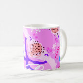 Dromerige Paarse Abstracte Mok (Voorkant rechts)