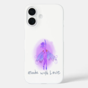 Dromerige Paarse Fee – Zachte Roze & Lavendel Fant iPhone 16 Hoesje