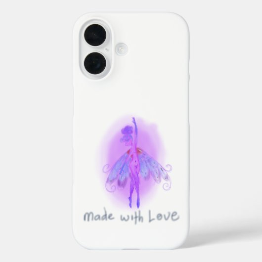 Dromerige Paarse Fee – Zachte Roze & Lavendel Fant Case-Mate iPhone Case (Achterkant)