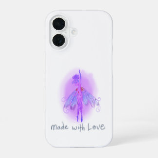 Dromerige Paarse Fee – Zachte Roze & Lavendel Fant iPhone 16 Hoesje
