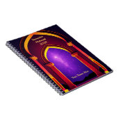 Dromerige Paarse Gouden Ramadan Notitieboek (Rechterzijde)