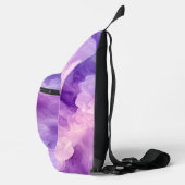 Dromerige Paarse Waterverf Sling Bag (Rechts)