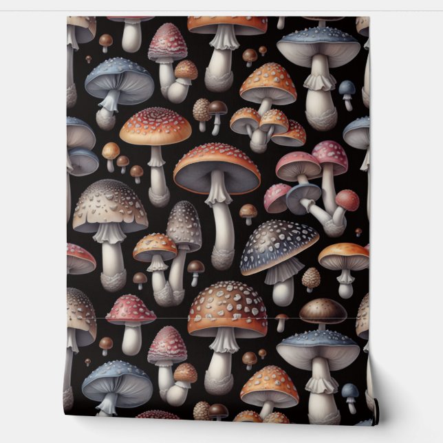 Dromerige Paddenstoelen Behang (Afrollen)