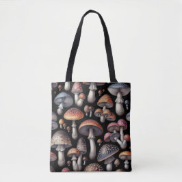 Dromerige paddenstoelen tote bag