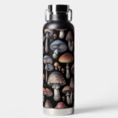 Dromerige paddenstoelen waterfles (Voorkant)