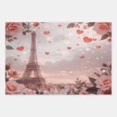 Dromerige Parijse Romance: Eiffeltoren Inpakpapier Vel (Voorkant 3)