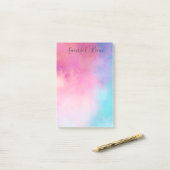 Dromerige pastel Abstract Post-it® Notes (Op bureau)