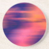 Dromerige Pastel Aura Gradiënt Vervaging Abstract Zandsteen Onderzetter (Voorkant)