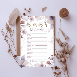 Dromerige Pastel Baby Woord Door Elkaar Shower Spe