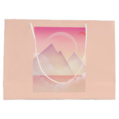 Dromerige Pastel Berglandschap Groot Cadeauzakje (Achterkant)