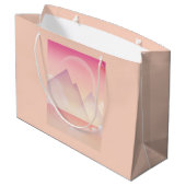 Dromerige Pastel Berglandschap Groot Cadeauzakje (Achterkant Gekanteld)