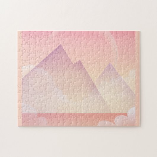 Dromerige Pastel Berglandschap Legpuzzel (Horizontaal)