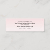 Dromerige Pastel Berglandschap Mini Visitekaartje (Achterkant)