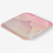 Dromerige Pastel Berglandschap Papieren Bordje (Gebogen)