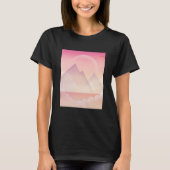 Dromerige Pastel Berglandschap T-shirt (Voorkant)